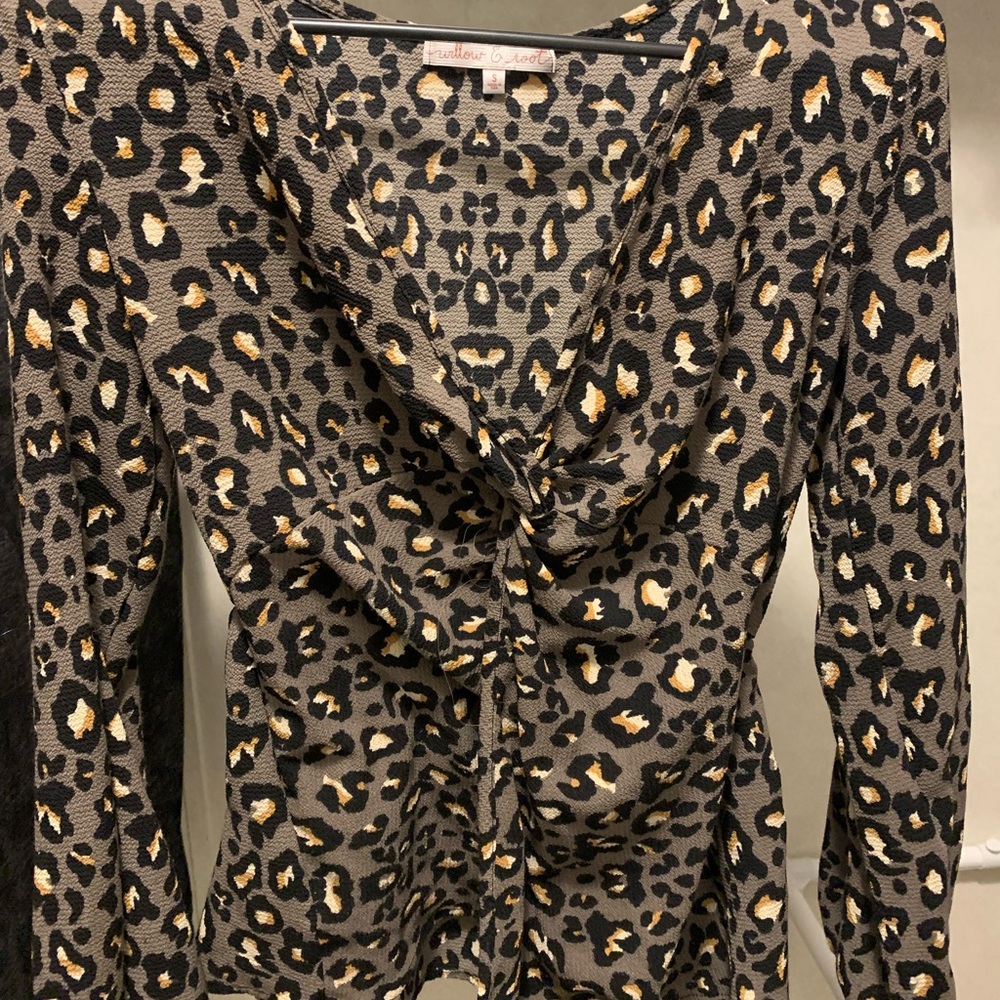 Cheetah Print Willow And Root Blouse